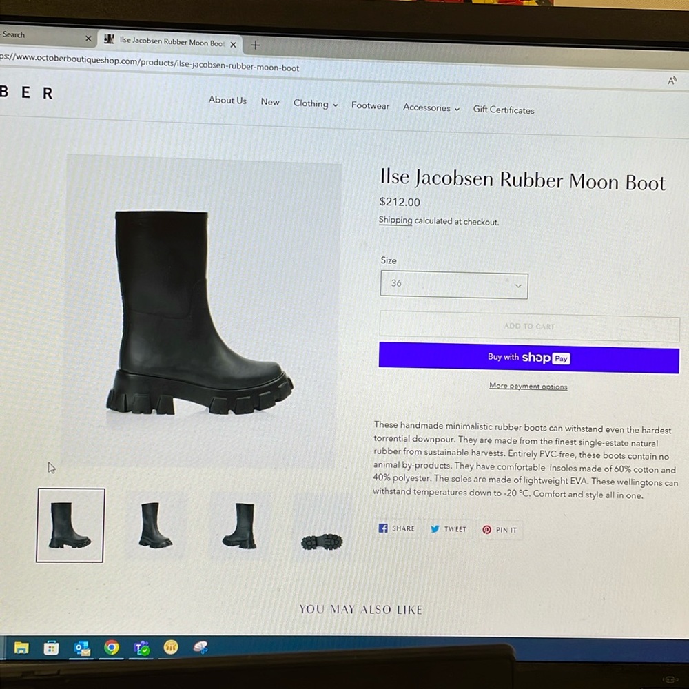 - Ilse Jacobsen rubber moon boots
